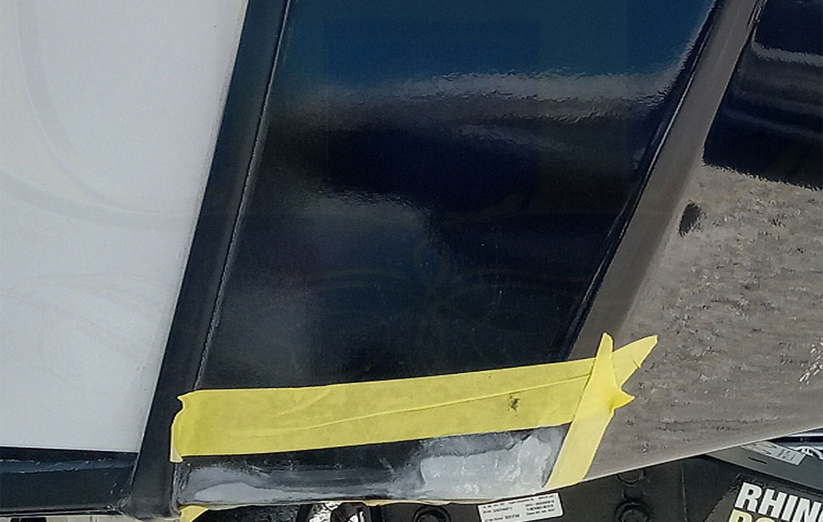 RV 5th Wheel body repair and custom body shop in Virginia Beach — Before